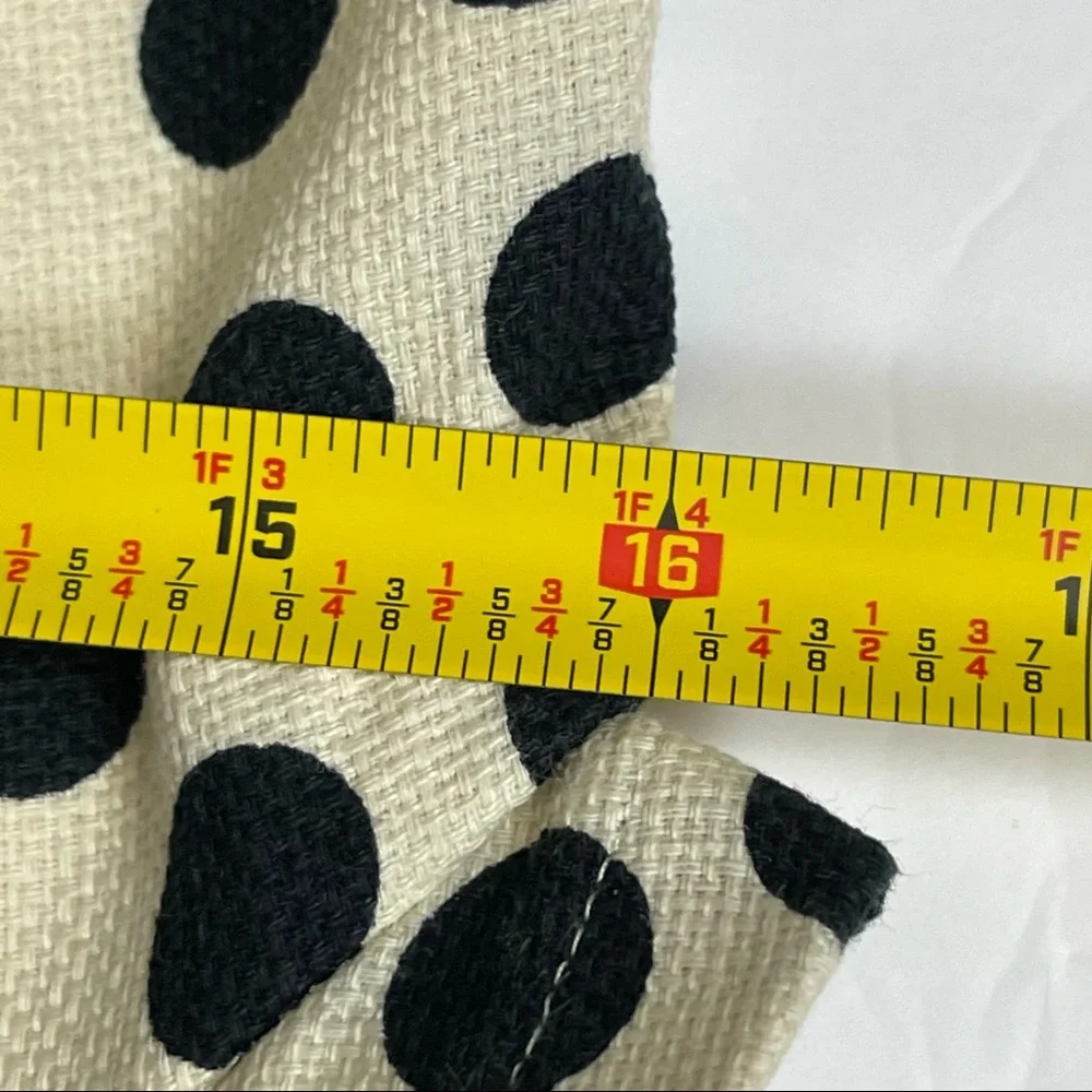 J Crew 100% Cotton Cream & Black Polka Dot Dress - Picture 11 of 11